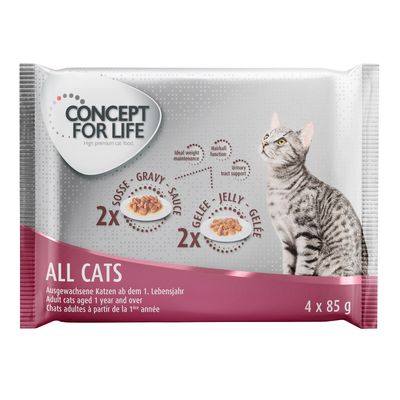Concept for Life All Cats Sterilised w sosie 85 g × 4