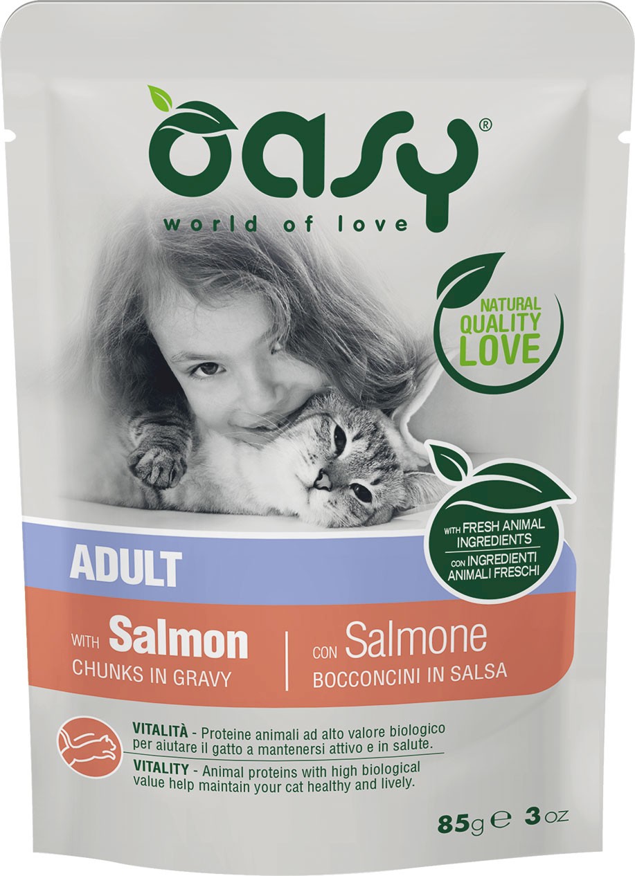 Oasy Lifestage łosoś w sosie adult 85 g