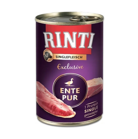 Rinti Singlefleisch Exclusive Pur kaczka adult 400 g