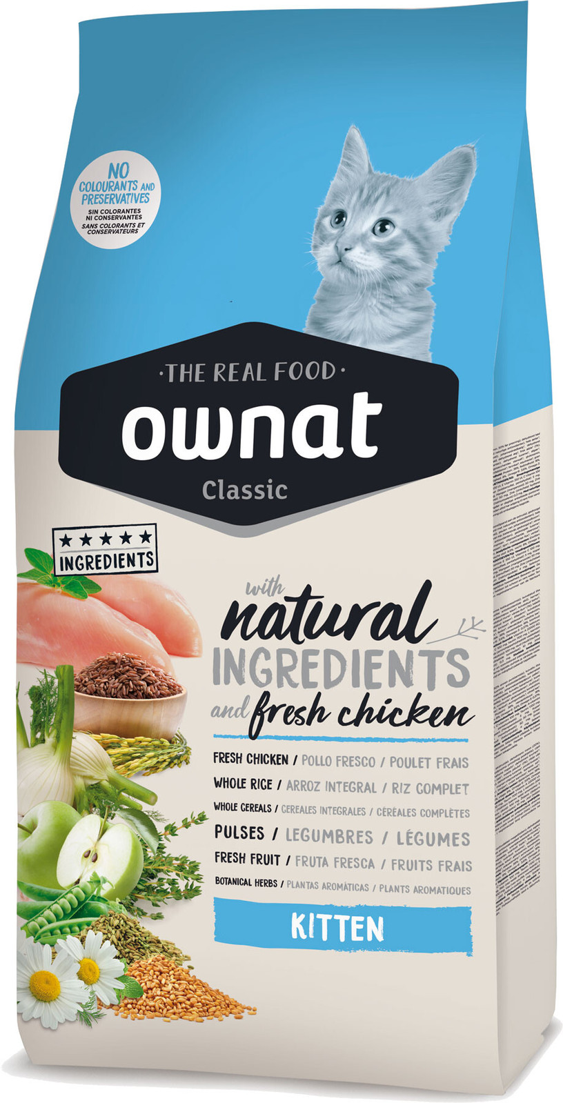 Ownat Classic kurczak kitten 1,5 kg