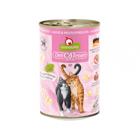 GranataPet DeliCATessen łosoś, owoce morza pasztet adult 400 g