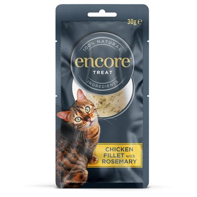 Encore Treat kurczak z rozmarynem kawałki 30 g × 6