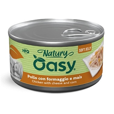 Oasy Natury Soft Jelly kurczak, ser 150 g
