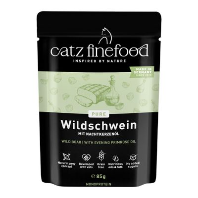 Catz Finefood Pure Sensitive dziczyzna w bulionie 85 g × 8
