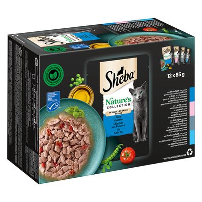Sheba Nature's Collection mix smaków w sosie adult 85 g × 144