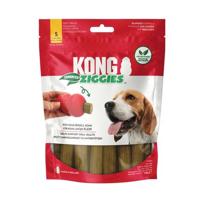 Kong Ziggies Enhanced małe rasy 198 g × 2