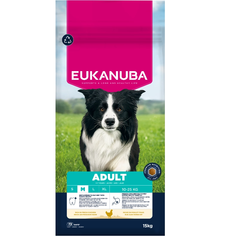 Eukanuba Active kurczak adult średnie rasy 12 kg