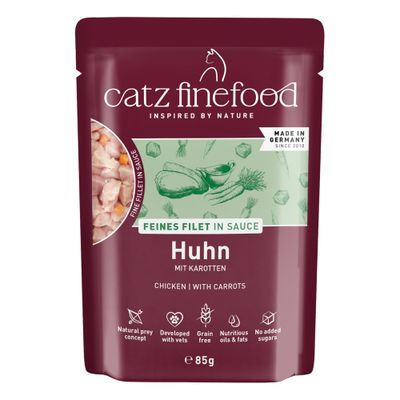 Catz Finefood Feines Filet kurczak z marchewką w sosie 85 g × 32