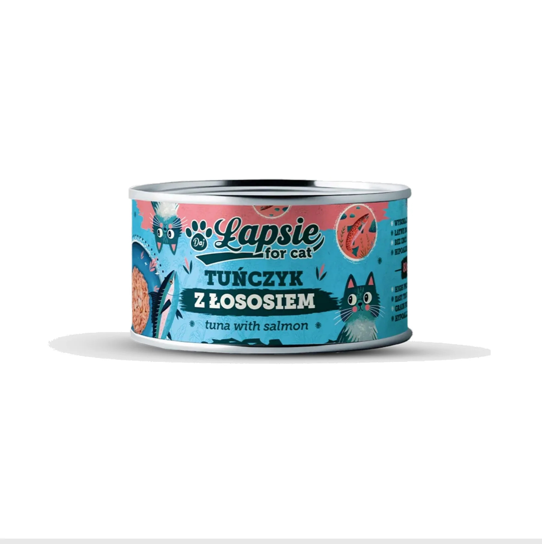 Łapsie tuńczyk, łosoś w bulionie adult 80 g