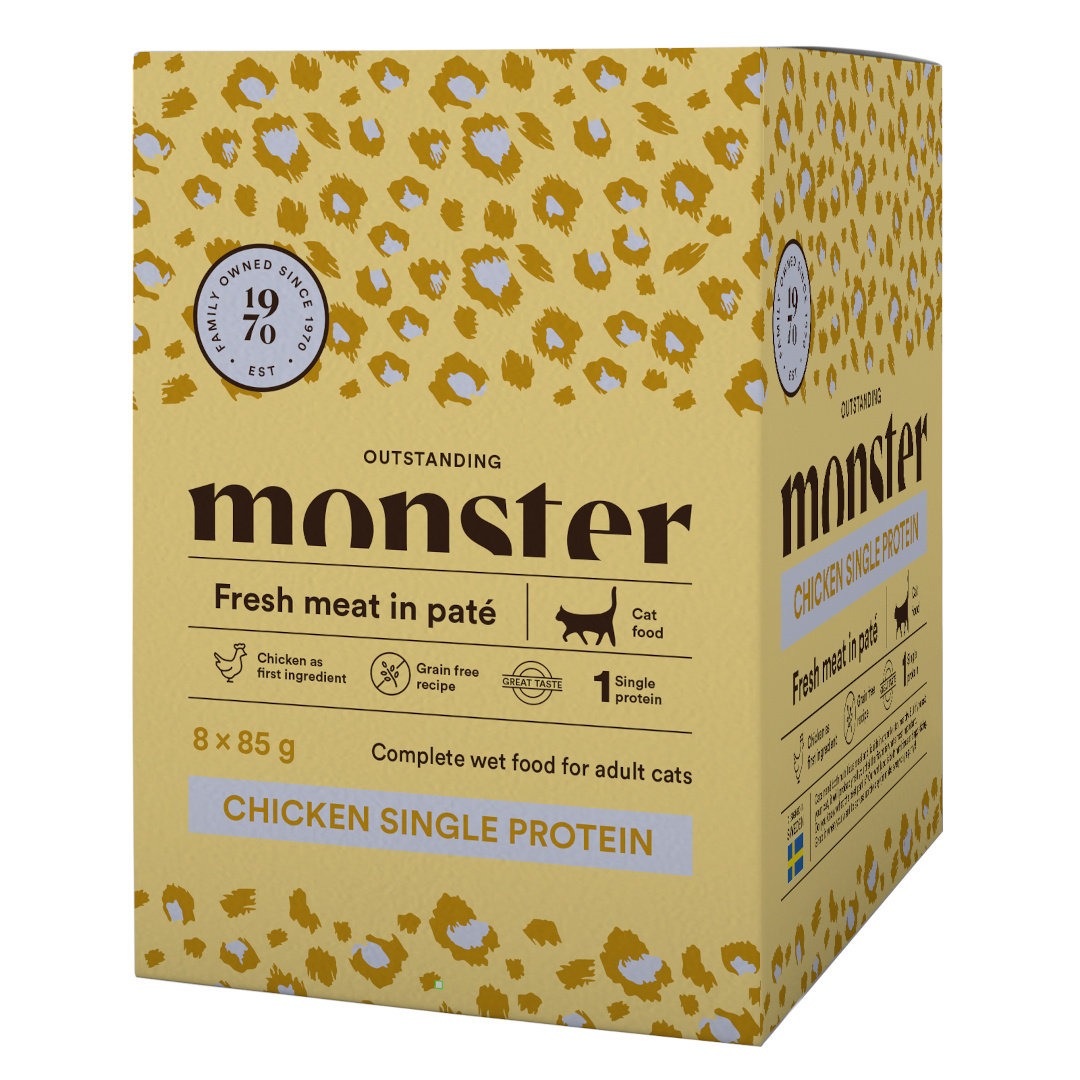 Monster kurczak w bulionie adult 85 g × 8