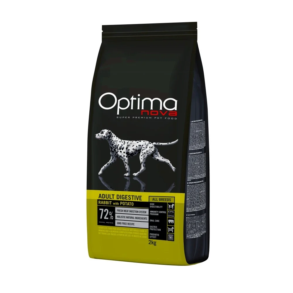 Optimanova Digestive królik adult średnie rasy, duże rasy 2 kg