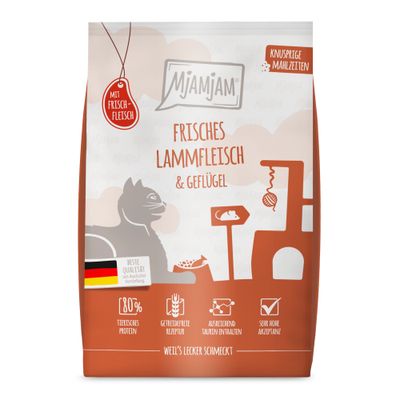 MjAMjAM Knusprige Mahlzeiten Sensitive drób, jagnięcina 1,5 kg
