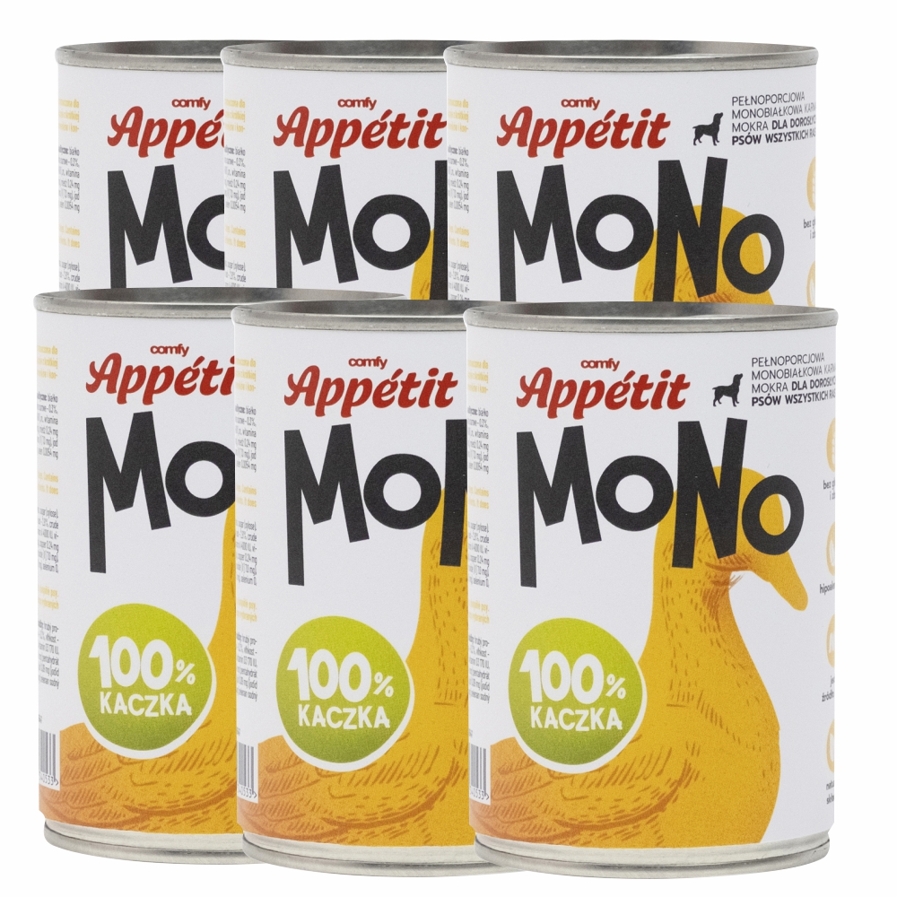Comfy Appetit Mono kaczka adult 400 g × 6