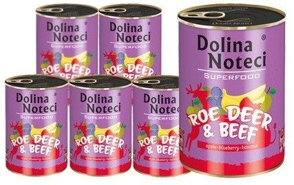 Dolina Noteci Premium Superfood sarna, wołowina 400 g × 6