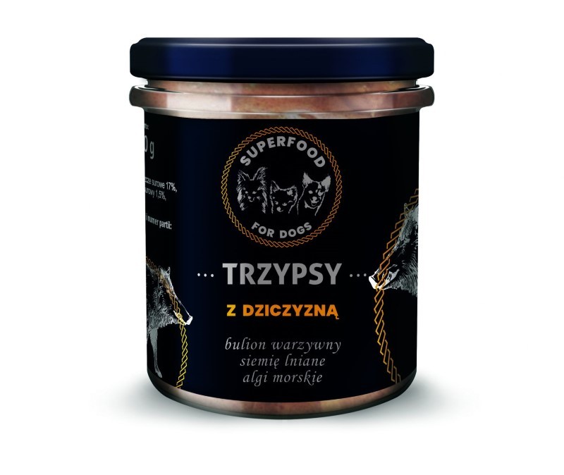 Trzy Psy Superfood dziczyzna, wieprzowina 300 g