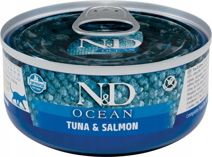 Farmina N&D Ocean tuńczyk, łosoś w sosie adult 70 g