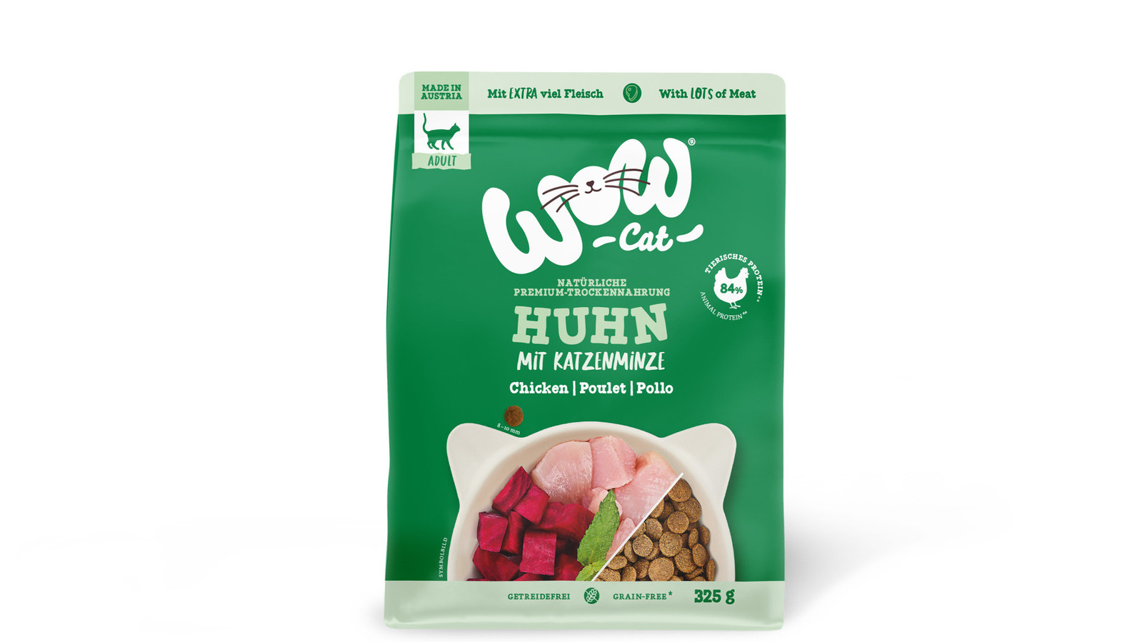 WOW Cat kurczak adult 325 g
