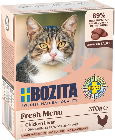 Bozita Fresh Menu drób, wątróbka w galaretce 370 g
