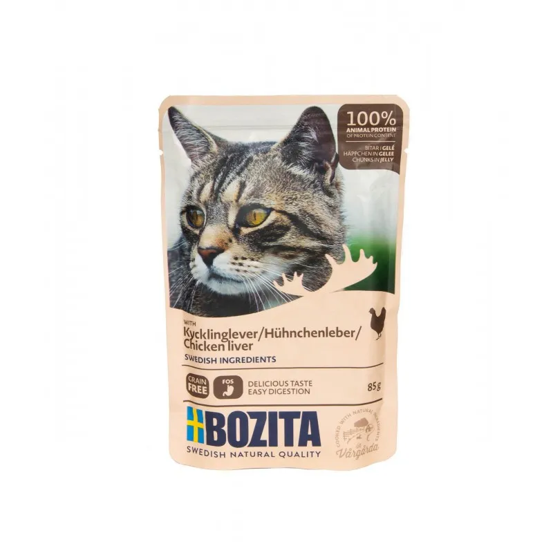 Bozita Digestive kurczak, wątróbka w galaretce adult 85 g