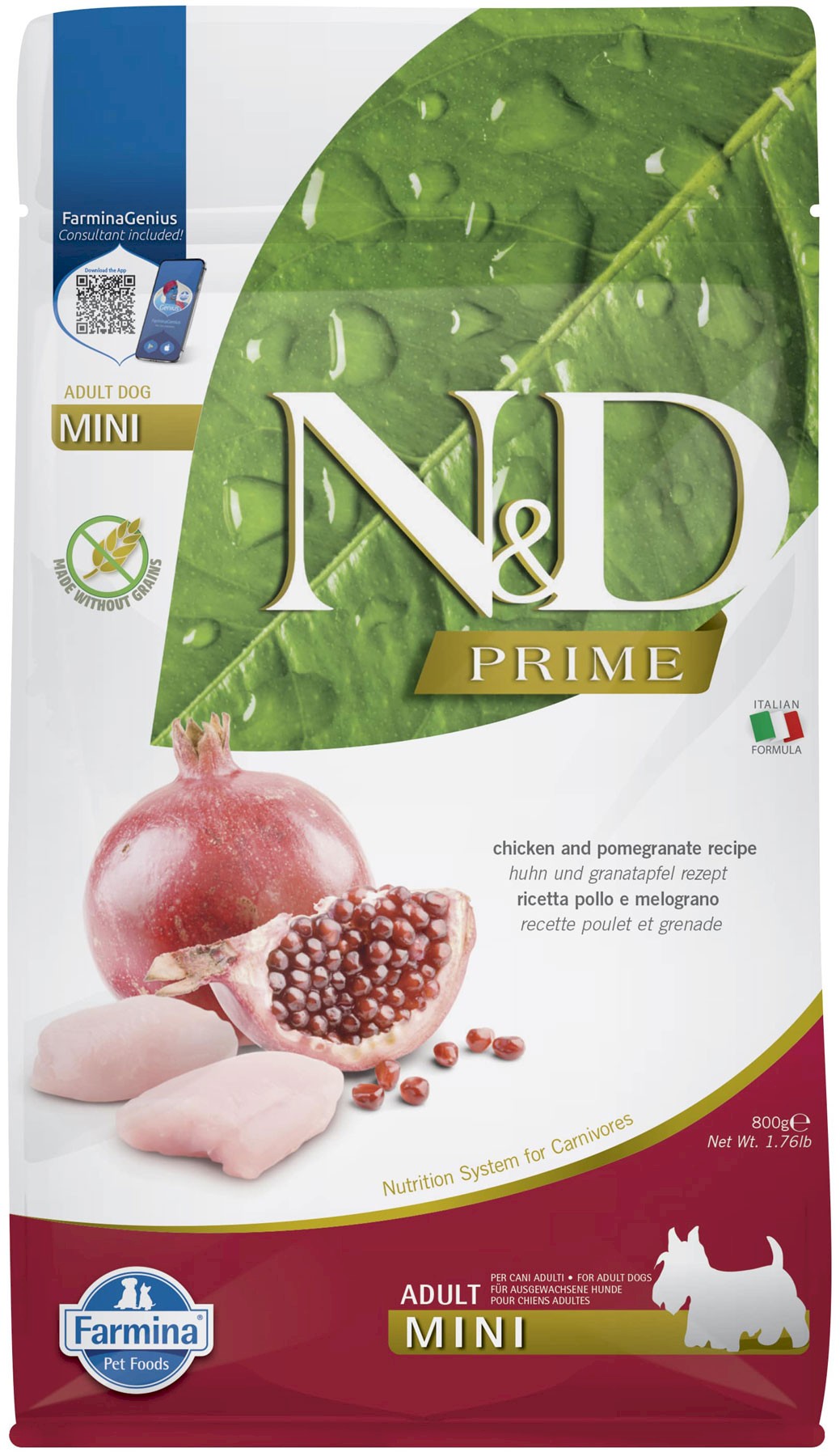 Farmina N&D Prime kurczak adult małe rasy 800 g