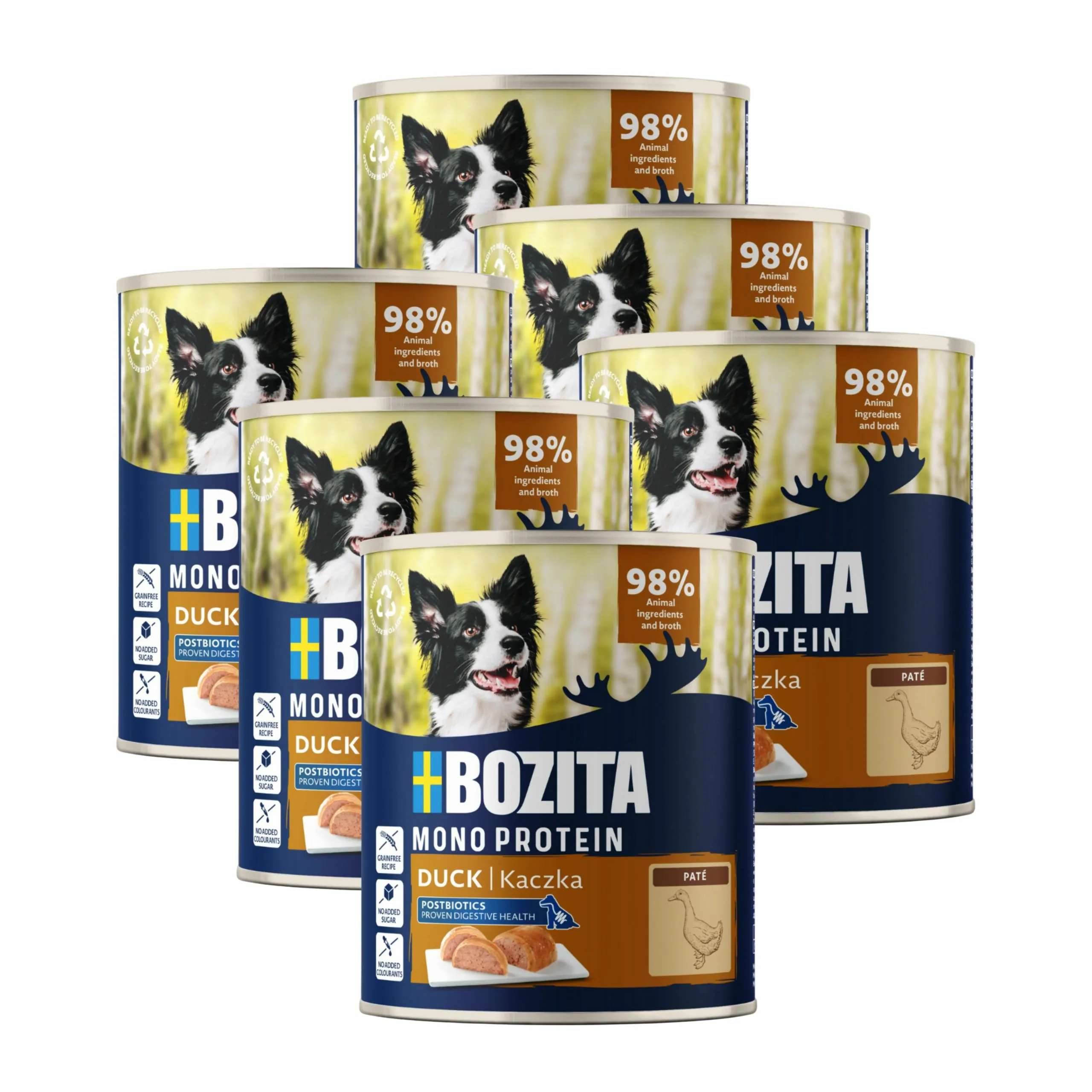Bozita Mono kaczka adult 800 g × 6