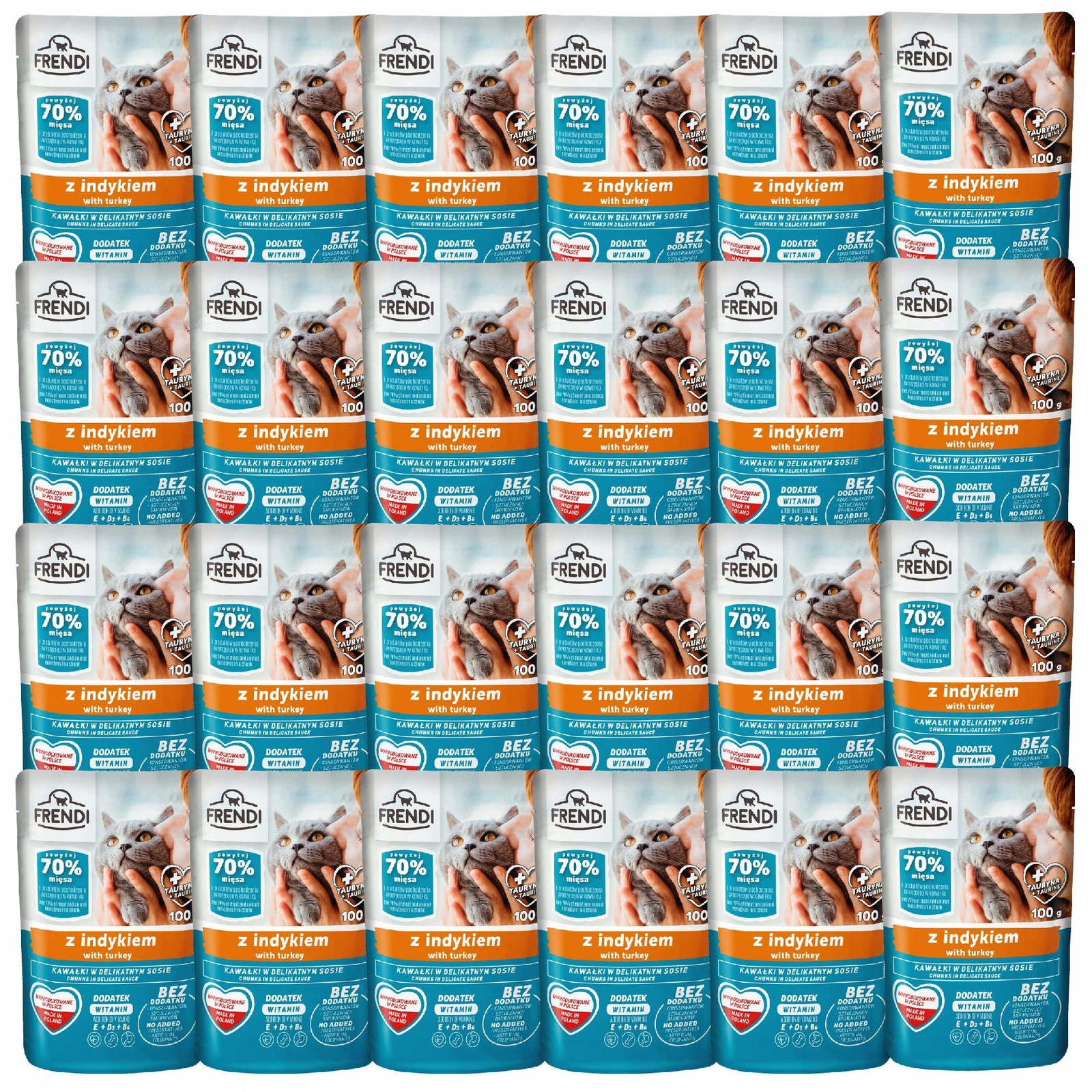 Frendi indyk kawałki 100 g × 24
