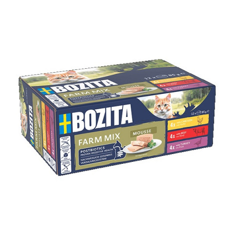 Bozita Mousse mix smaków pasztet adult 85 g × 12
