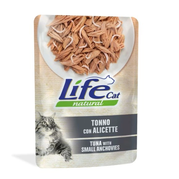 Life Cat Natural sardela, tuńczyk w galaretce 70 g