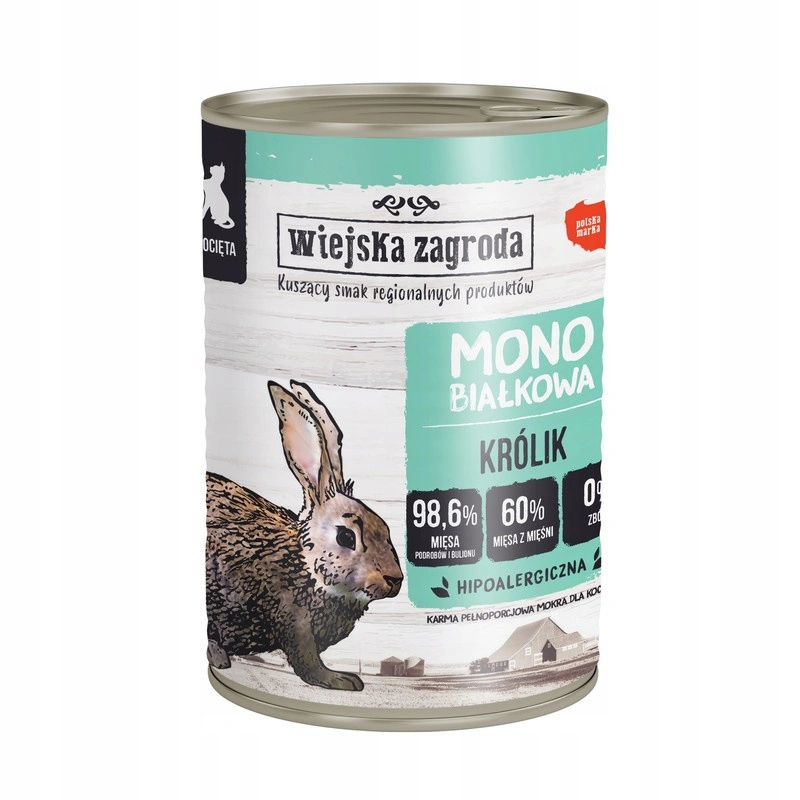 Wiejska Zagroda Mono królik pasztet kitten 400 g
