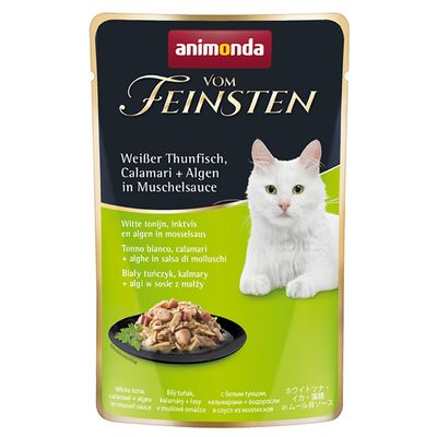 Animonda Vom Feinsten Light kalmar, tuńczyk w sosie adult 50 g × 18
