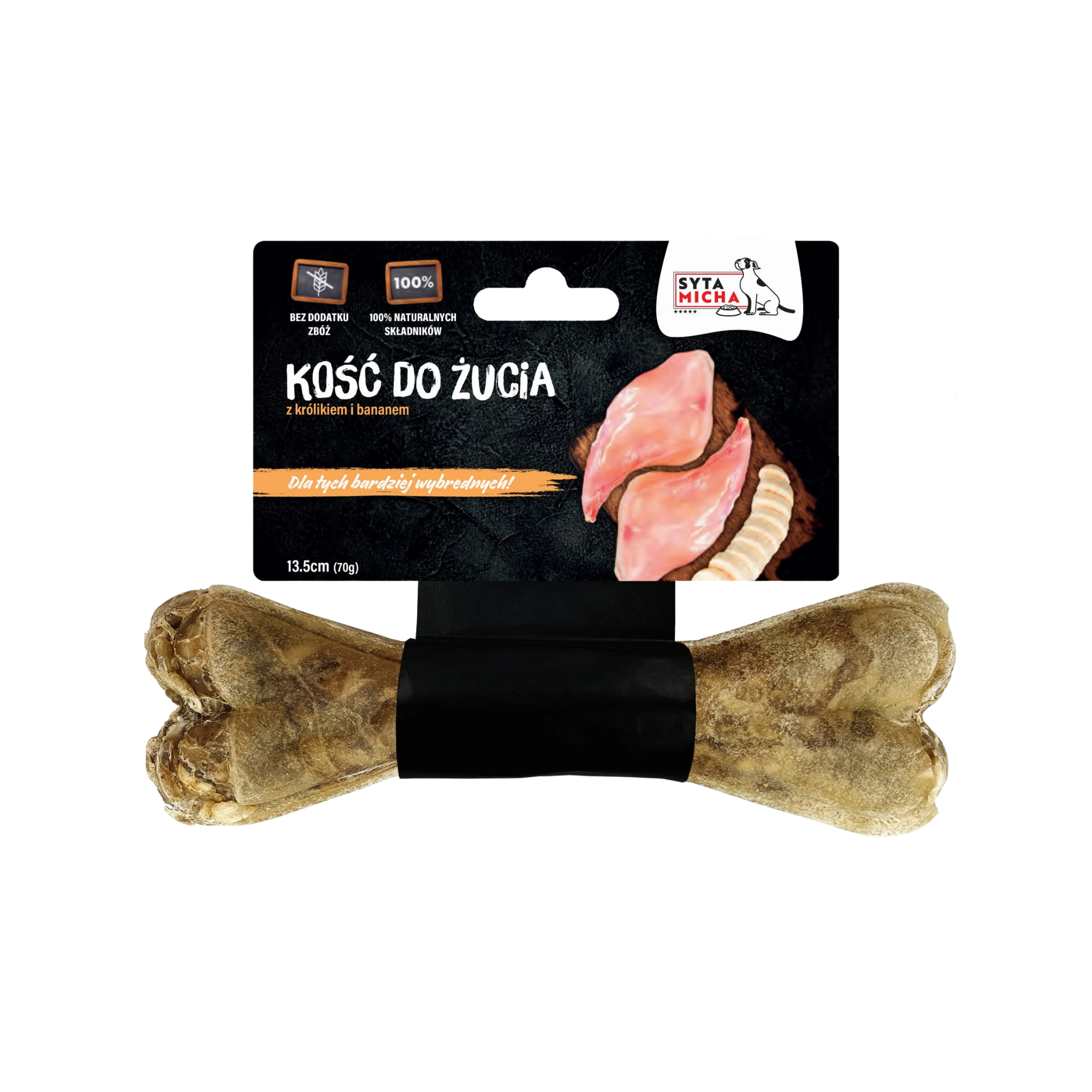 Syta Micha królik z bananem adult 70 g