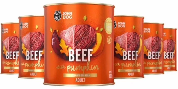 John Dog Pumpkin Line wołowina adult 800 g × 6