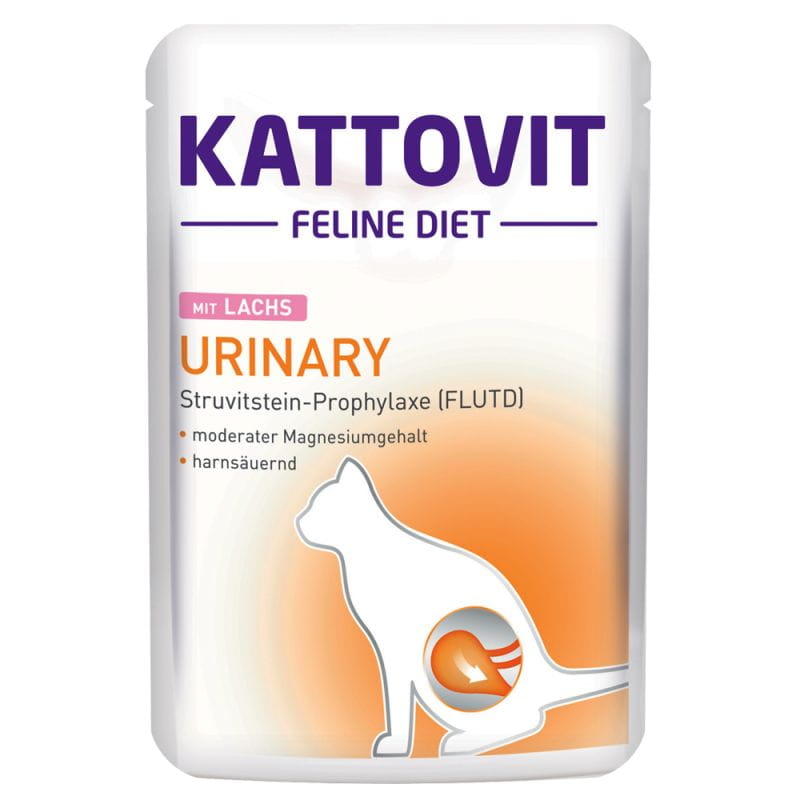 Kattovit Feline Diet Urinary łosoś w sosie 85 g