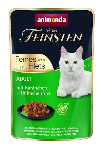 Animonda Vom Feinsten królik, kurczak kawałki adult 85 g