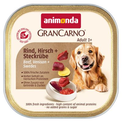 Animonda GranCarno wołowina, jeleń adult 150 g × 44