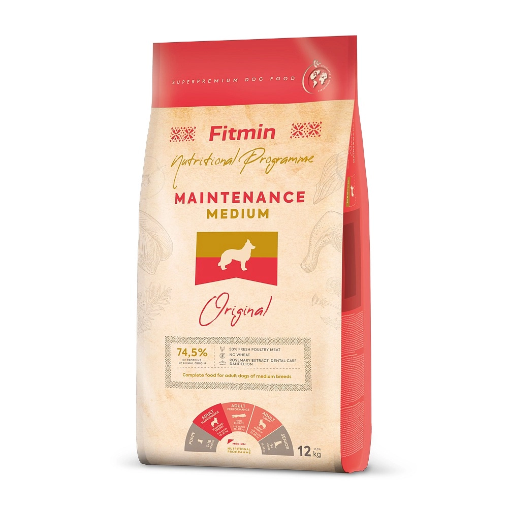 Fitmin Program drób, ryba adult średnie rasy 12 kg