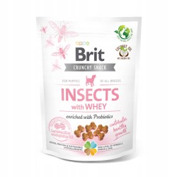 Brit Crunchy Snack owady, serwatka puppy 200 g