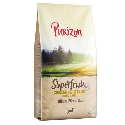 Purizon Superfoods kurczak, śledź adult 12 kg × 2