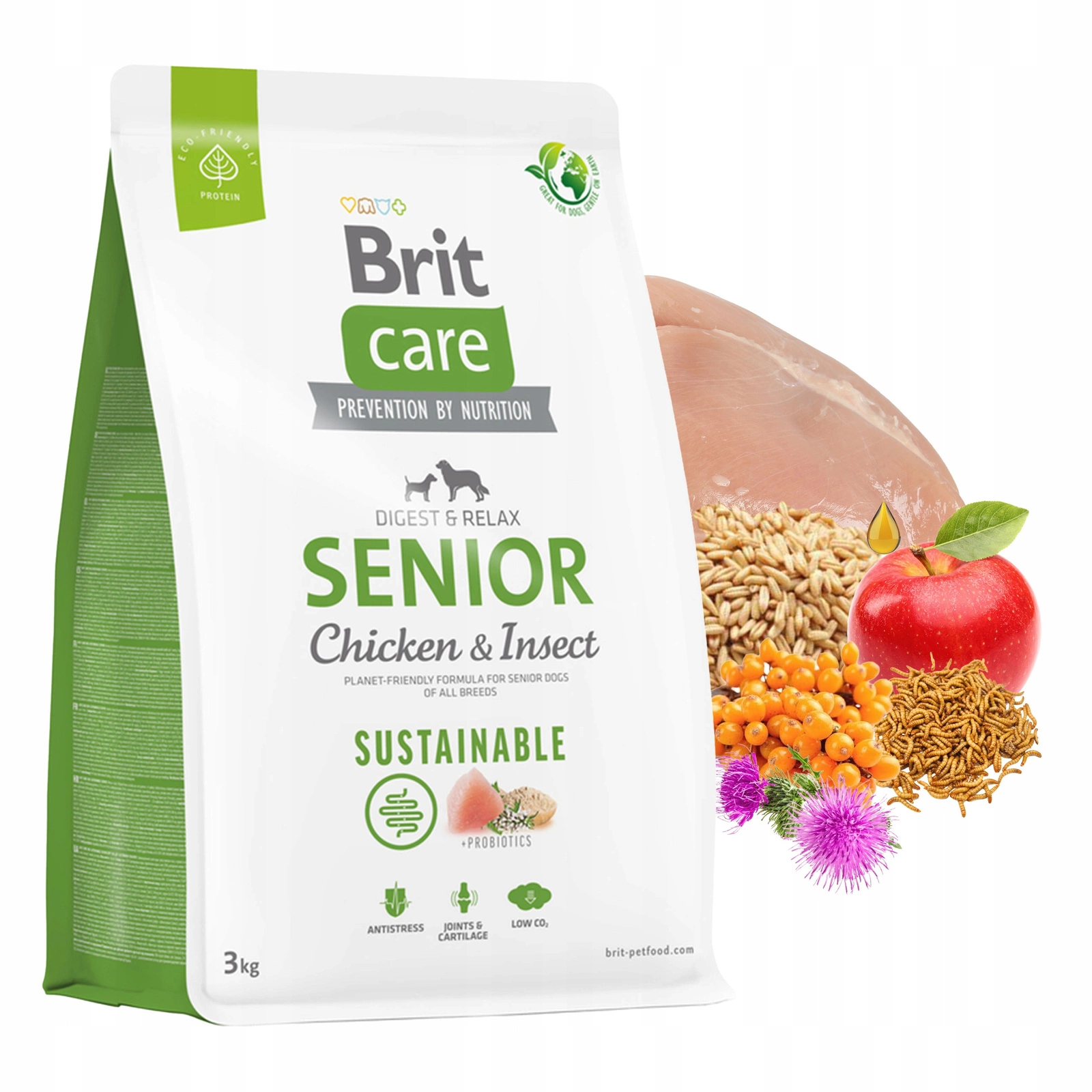 Brit Care kurczak senior 3 kg