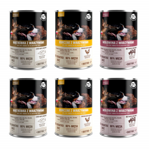 Pet Republic kurczak, wołowina, wątróbka 1.25 kg × 6