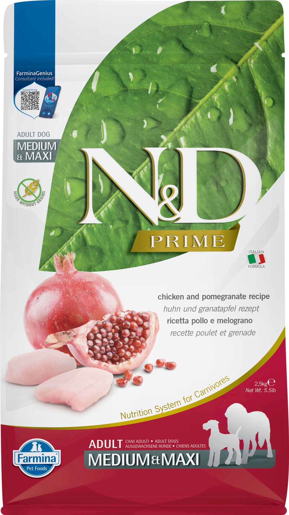 Farmina N&D Prime kurczak adult średnie rasy, duże rasy 2,5 kg