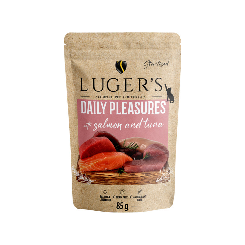 Luger's Daily Pleasures Sterilised tuńczyk, łosoś adult 85 g