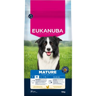 Eukanuba Premium Nutrition kurczak senior średnie rasy 15 kg