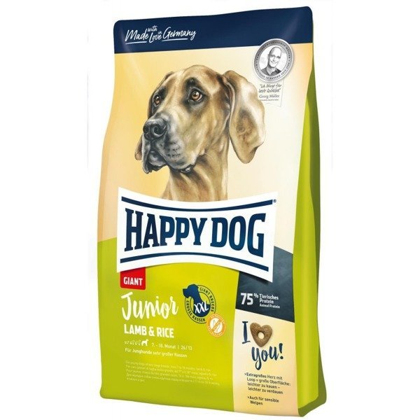 Happy Dog jagnięcina z ryżem junior duże rasy 4 kg