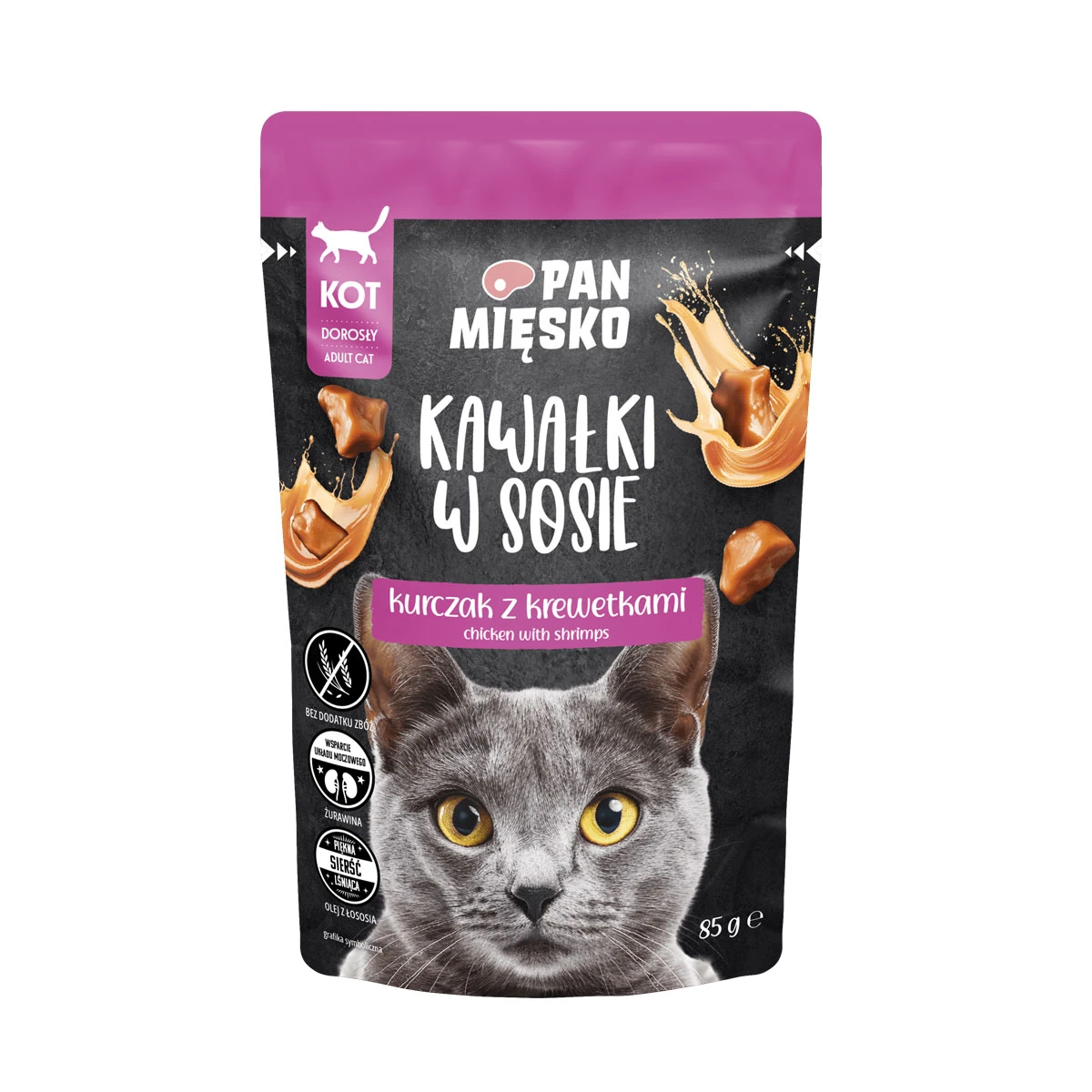 Pan Mięsko Digestive kurczak z krewetkami w sosie adult 85 g
