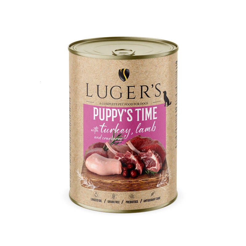 Luger's Puppy's Time indyk, jagnięcina puppy 400 g