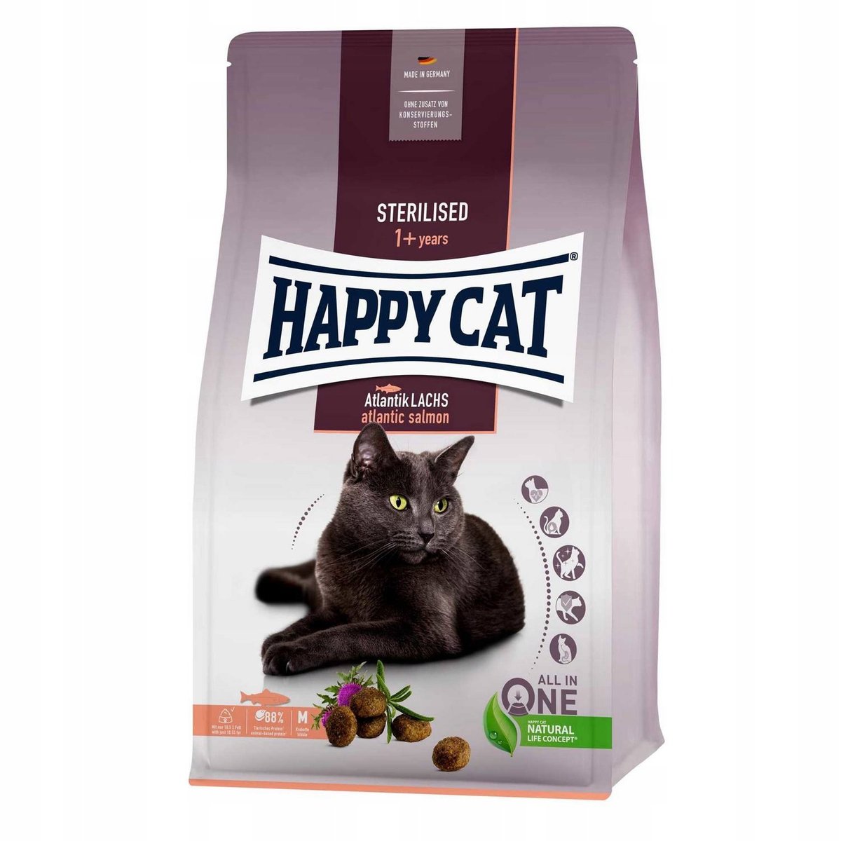 Happy Cat Sterilised łosoś adult 300 g
