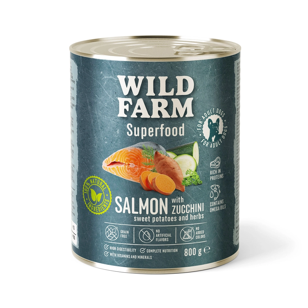 Wild Farm Superfood łosoś adult 800 g
