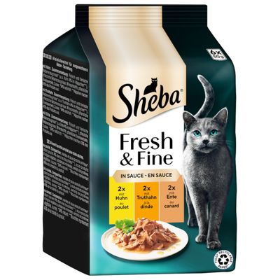 Sheba Fresh & Fine mix smaków w galaretce adult 50 g × 6