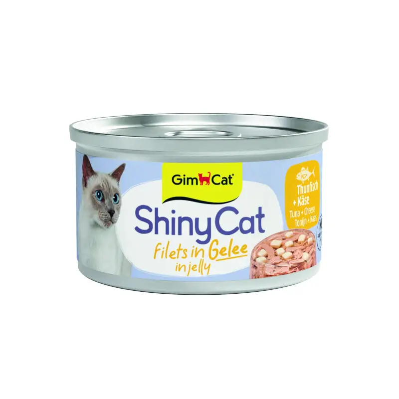 GimCat ShinyCat tuńczyk, ser w galaretce 70 g